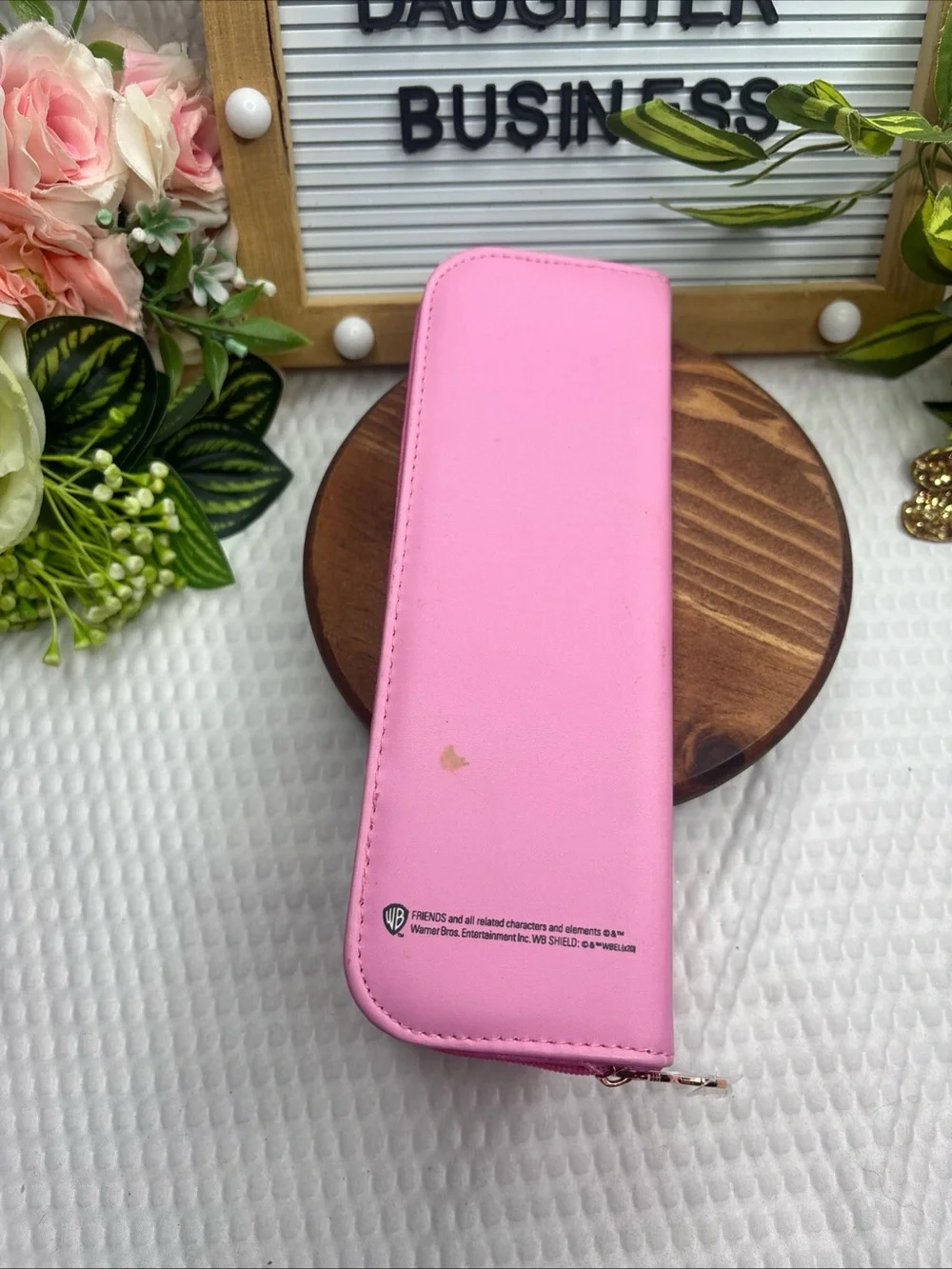 Friends Television Series TV Revolution Lobster PINK Pencil Pen Case Vinyl Zippe